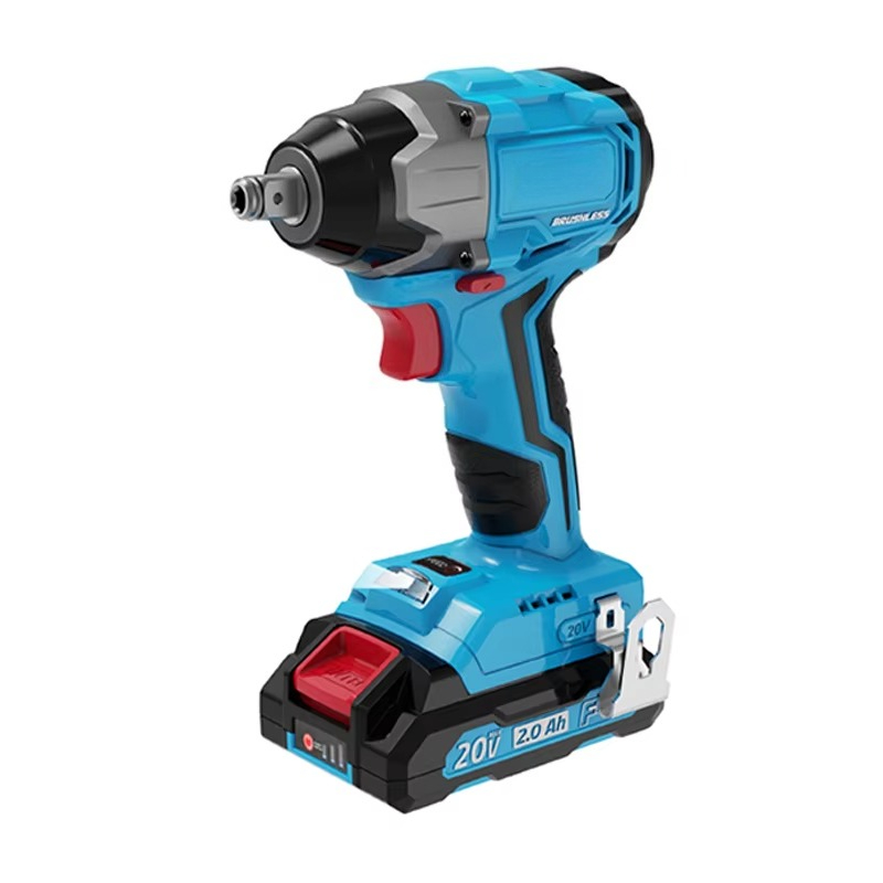 Torque Wrench - 産業用350Nm高トルクブラシレスコードレス電動レンチセット 17/19/21mmソケット インパクトリチウムバッテリー式