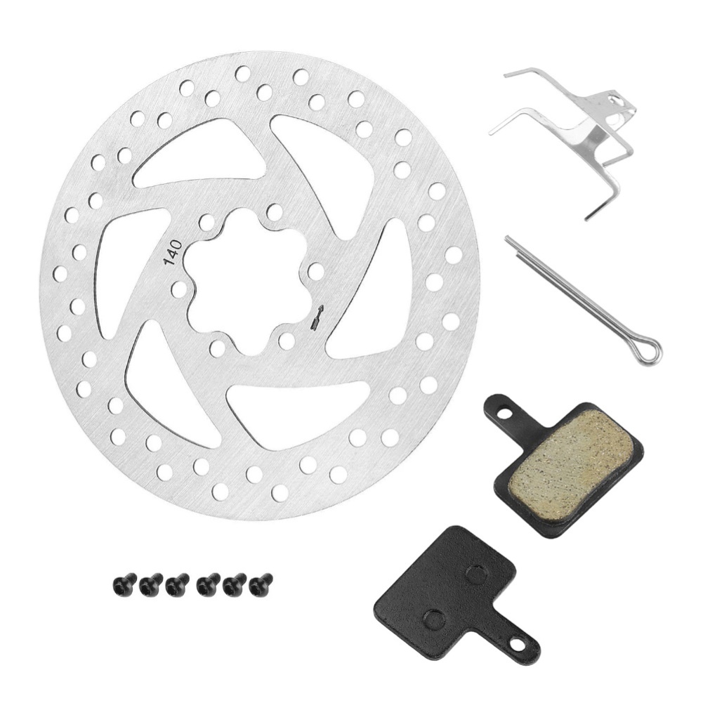 Brake Pad Set - 140mm合金ディスクブレーキ、ローターキットパッドコンビネーションブレーキ、Kukirin G2 G3 G4用、スクーター電動スクーターバイク部品用