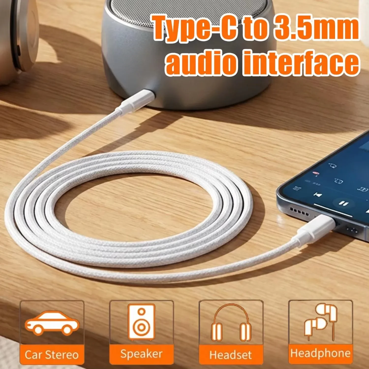 USB-C - 3.5mm オス AUX オーディオケーブル - Car Jack のレビューと価格
