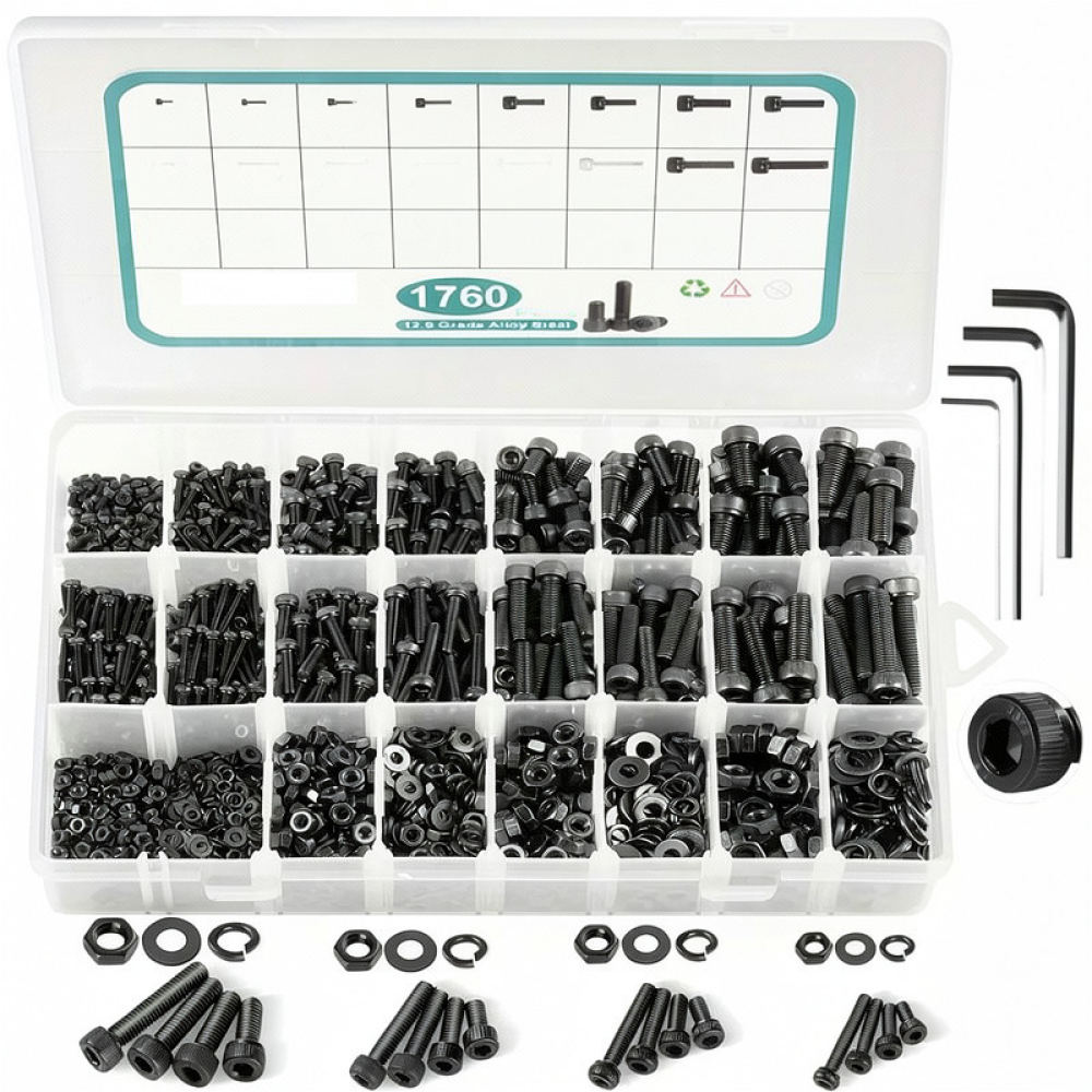 合金鋼製ソケットキャップねじとナットのアソートキット。耐久性 - Socket Set のレビューと価格
