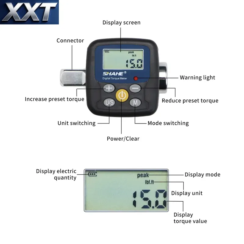 XXT Shahe デジタルトルクレンチアダプター 電子トル - Torque Wrench のレビューと価格