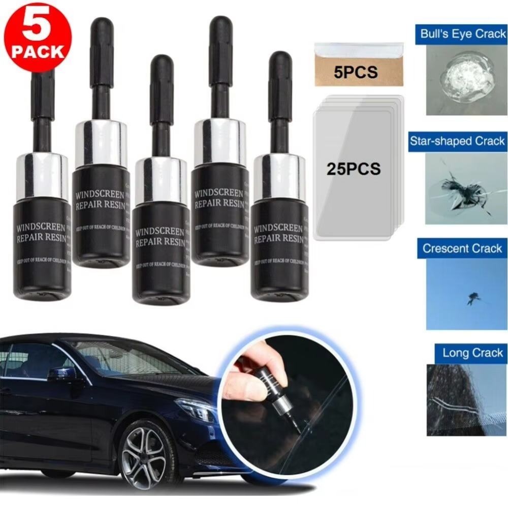 5点セット 自動車用ガラスひび割れ修理ツールキット。あらゆる - Car Repair Tools のレビューと価格